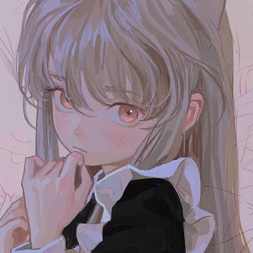 油画风动漫女生头像套图
