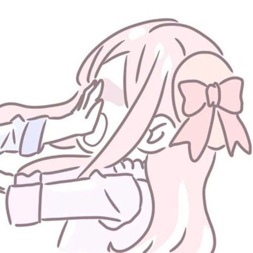 粉色系动漫情侣头像