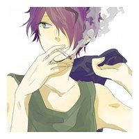 素描卡通男生侧脸