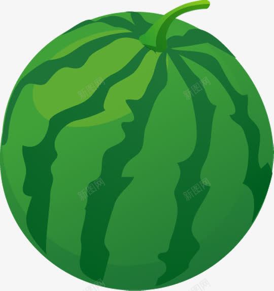 卡通夏日植物水果西瓜平面电商创意素材卡通西瓜素材