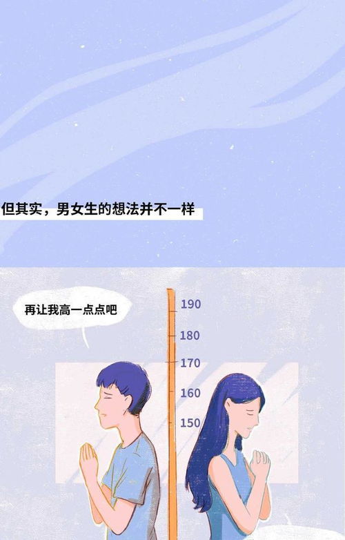 2022年男女身高受欢迎程度表漫画揭晓,看看你达标吗