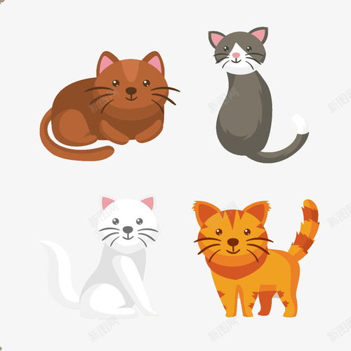 卡通猫咪恭卡通猫咪素材