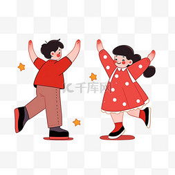 手绘卡通橙色衣服女孩图片手绘卡通橙色衣服女孩图片素材免费下载千库网