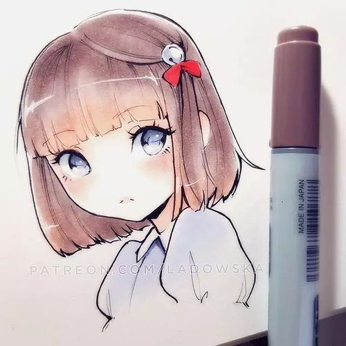 小清新的美少女漫画,拿去做头像吧