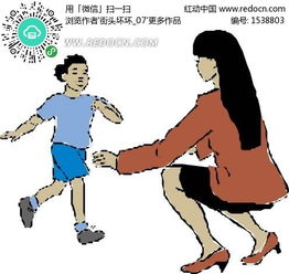 妈妈和儿子eps素材免费下载编号1538803红动网