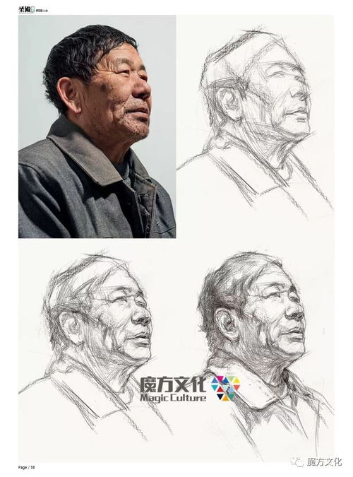 圣殿素描头像最好的美院校考范本