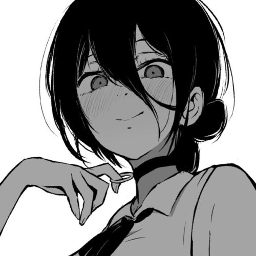超酷的黑白漫画女头
