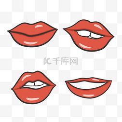 卡通嘴唇图片卡通嘴唇图片素材免费下载千库网