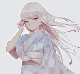 和风动漫美图插画自信十足的华丽美少女,对未来充满了希望