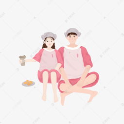 粉红卡通手绘情人素材图片免费下载高清psd千库网图片编号11730113