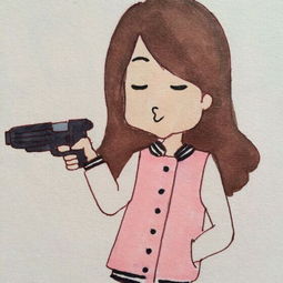 有没有动漫情侣头像,男的被女的用水枪打的