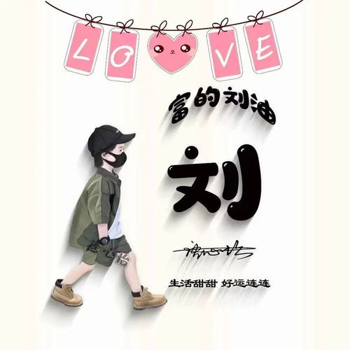 姓氏头像第521期,可爱卡通情侣个性签名头像,越努力越幸运