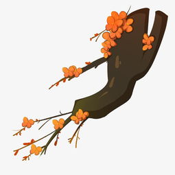 红色的梅花手绘插画图片素材其他格式下载动漫人物大全