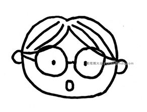 11个小男孩卡通头像画法