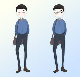 卡通人物,手绘ps
