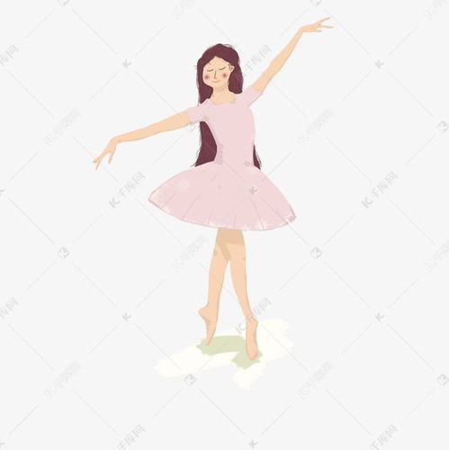 舞蹈跳舞女孩插画卡通素材图片免费下载千库网