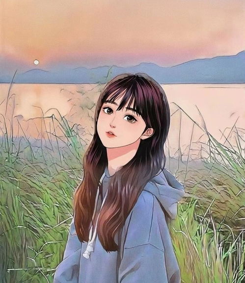 动漫女生头像晚晚皆安,夜夜皆空