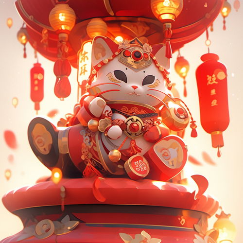可爱卡通3d招财猫素材图片海报设计下载请至来源处