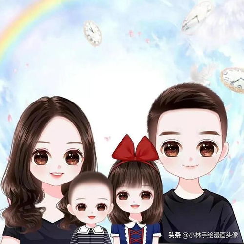 十一月你好,超级喜欢的卡通亲子微信头像,小巧又迷人