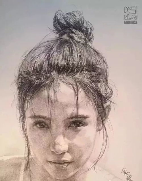 男女青年素描头像怎么精细画附步骤图