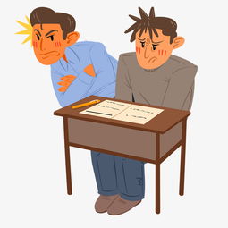 考试人物和桌子插画图片素材其他格式下载动漫人物大全