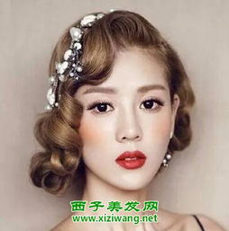 2017年新娘短发发型图片变最美短发新娘就这样迷人