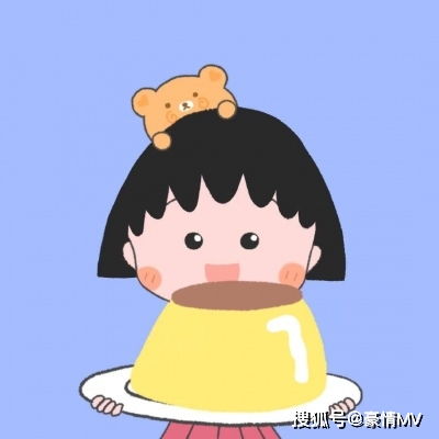 樱桃小丸子头像可爱搞怪高清樱桃小丸子头像呆萌