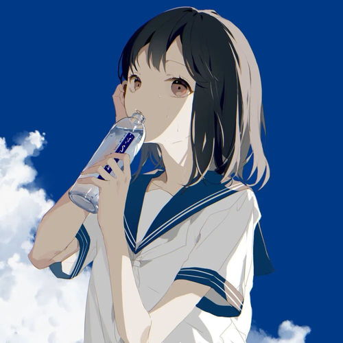 蓝色系动漫女头