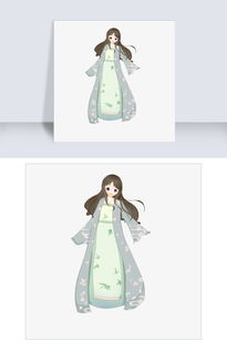 古代宫廷女子唯美汉服手绘插画图片素材psb格式下载动漫人物大全