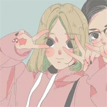 卡通情侣头像一男一女萌2019我是可爱的女孩可爱是你