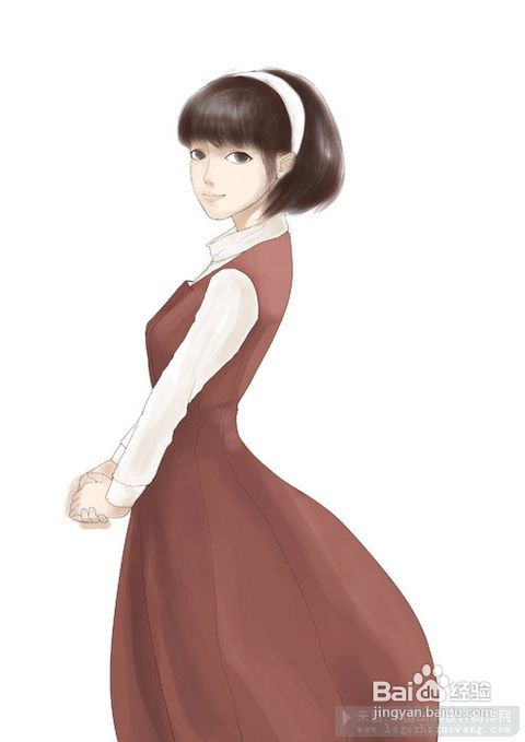 鼠绘清纯美女