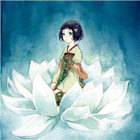 手绘古风少女头像唯美带着那一点的清新甜美感
