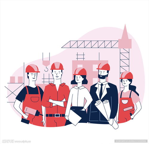 卡通建筑工人设计图其他素材