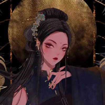 女生手绘头像古风气质韩版手绘头像女生唯美