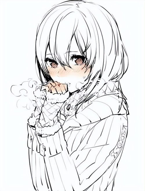 素描动漫风格的女孩图纸27张