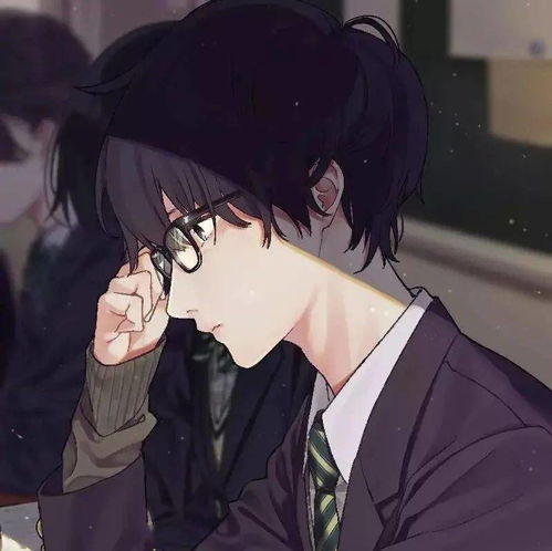 动漫男含眼镜男