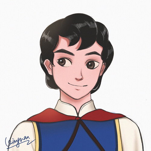 迪士尼公主情侣头像