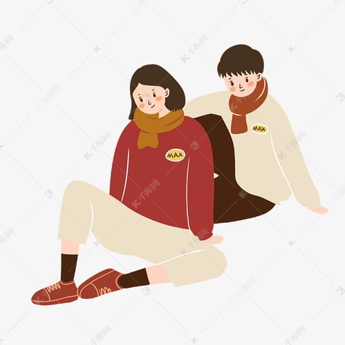 手绘卡通矢量情人节情侣素材图片免费下载千库网