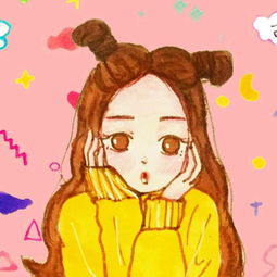 长发女孩卡通头像