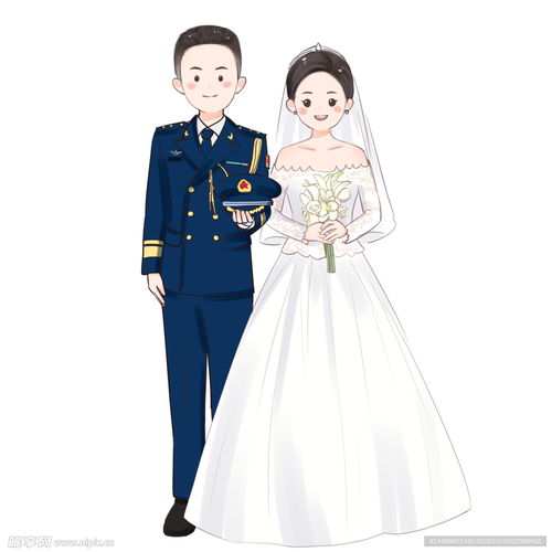 卡通新郎新娘设计图