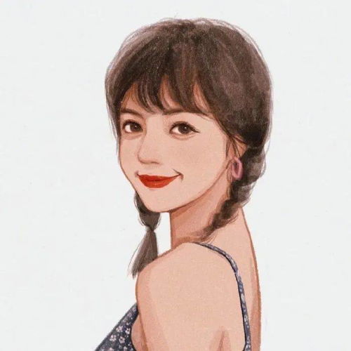 女生头像复古气质女神漫画头像走一波