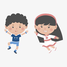 卡通可爱q版户外玩耍的小孩子图片素材其他格式下载动漫人物大全