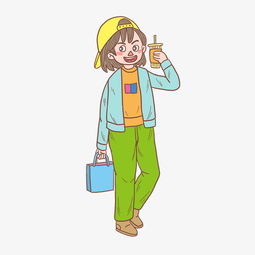 冬季冬日饮料少女卡通手绘图片素材其他格式下载动漫人物大全