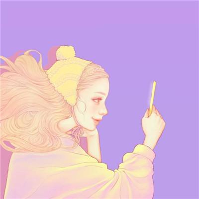 卡通情侣头像言语从来没能将我的情意表达千万分之一