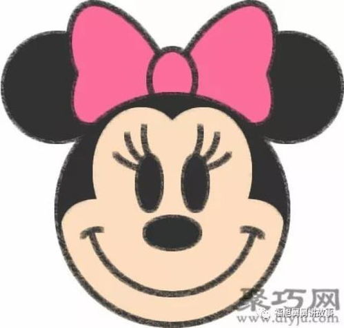 简笔画卡通人物大全米老鼠米妮