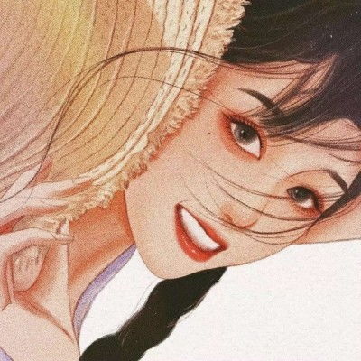 可盐可甜的手绘女生头像