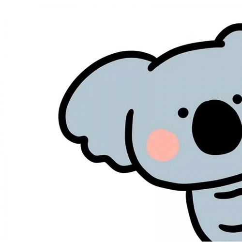 可爱卡通动物团头
