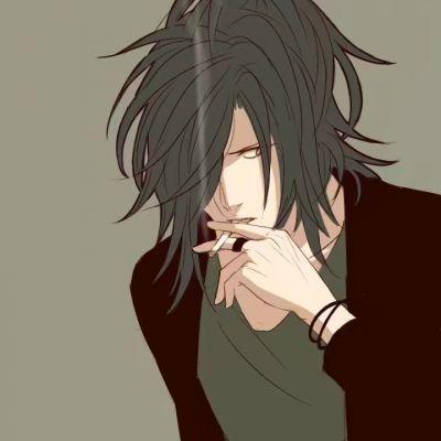 男生二次元吸烟的头像动漫伤感吸烟系列男生动漫头像