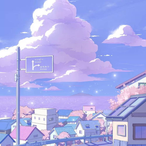 蓝天白云治愈系背景图