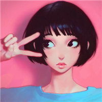 手绘花辨网美女微信头像图片大全